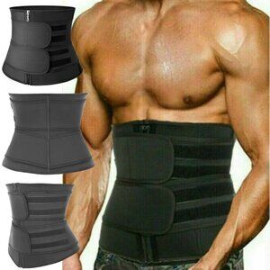 Men Waist Trainer Corset Sauna Sweat Weight Loss Body Shaper Yoga Slimmer Belt
